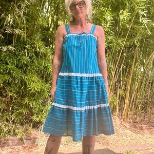1970’s/80’s vintage tiered sundress women’s size medium